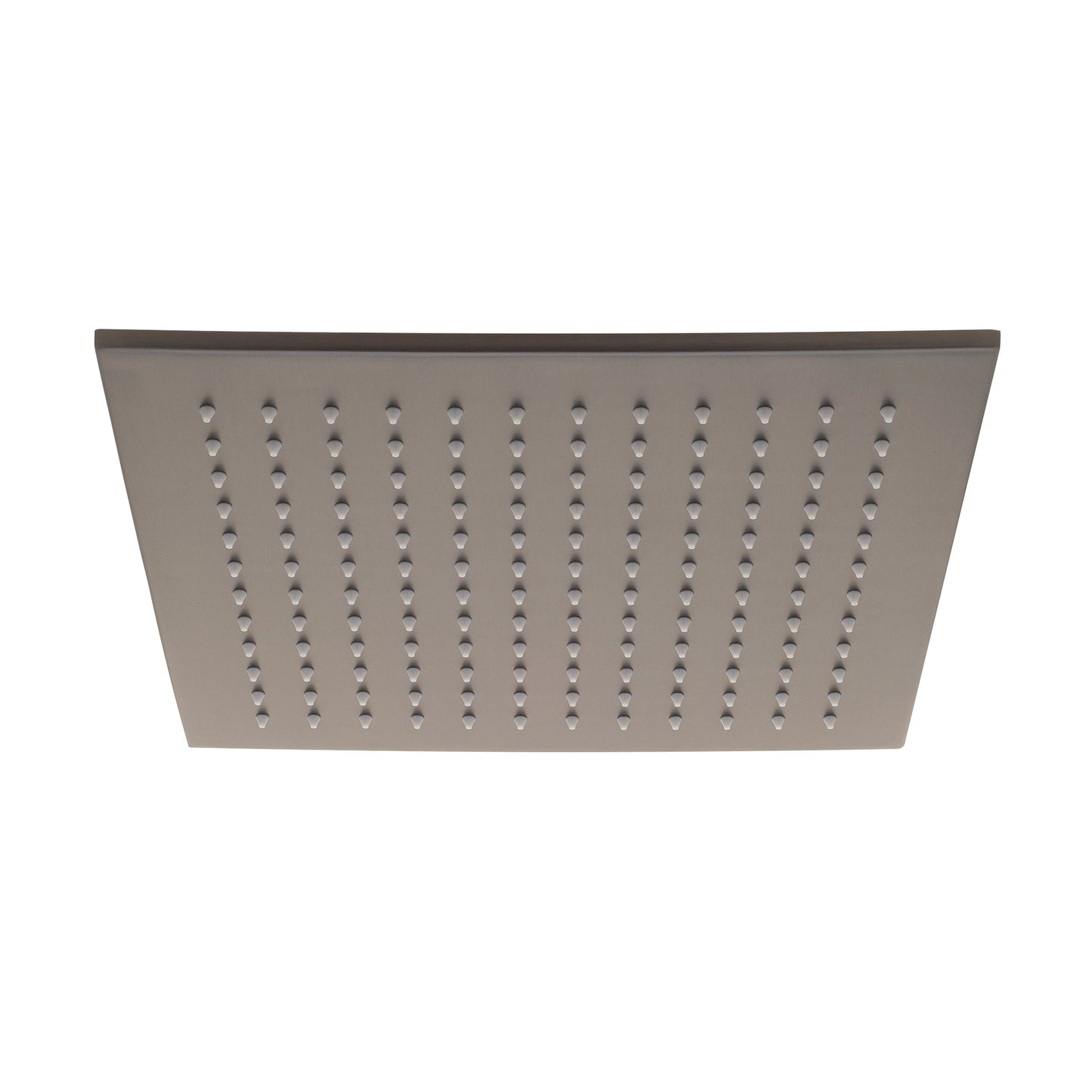 Square 300mm Stainless Steel Rain Shower Head, Brushed Gunmetal