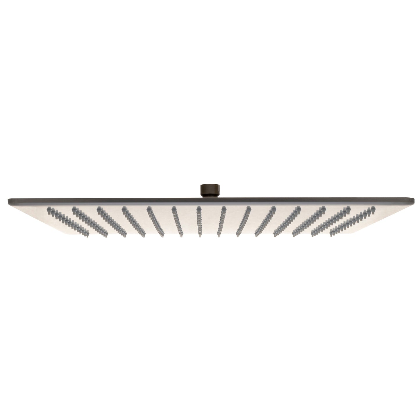 Square 400mm Stainless Steel Rain Shower Head, Brushed Gunmetal