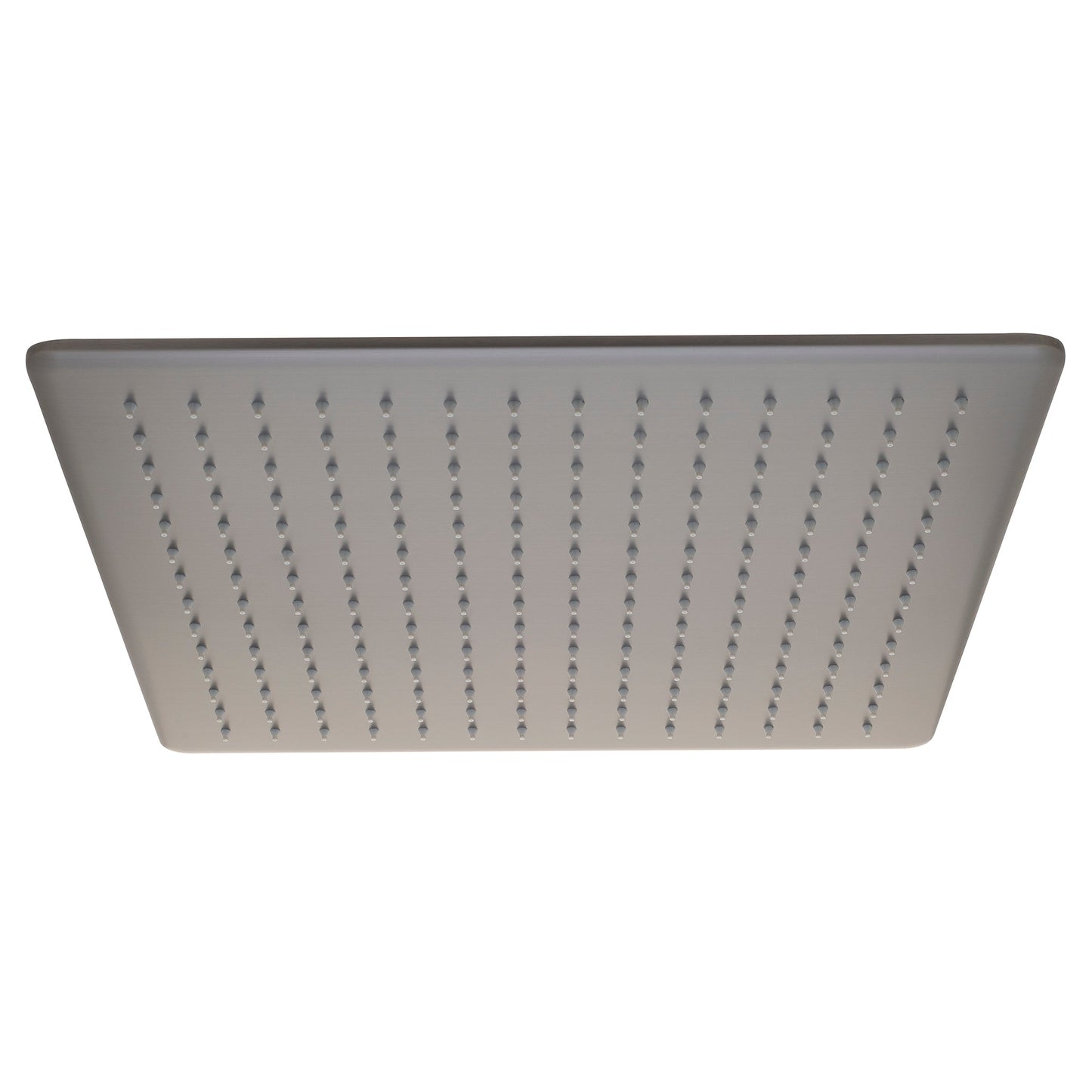Square 400mm Stainless Steel Rain Shower Head, Brushed Gunmetal