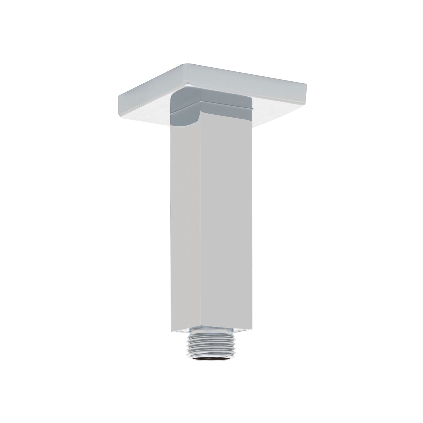 Square 100mm Shower Ceiling Dropper Arm, Polished Chrome
