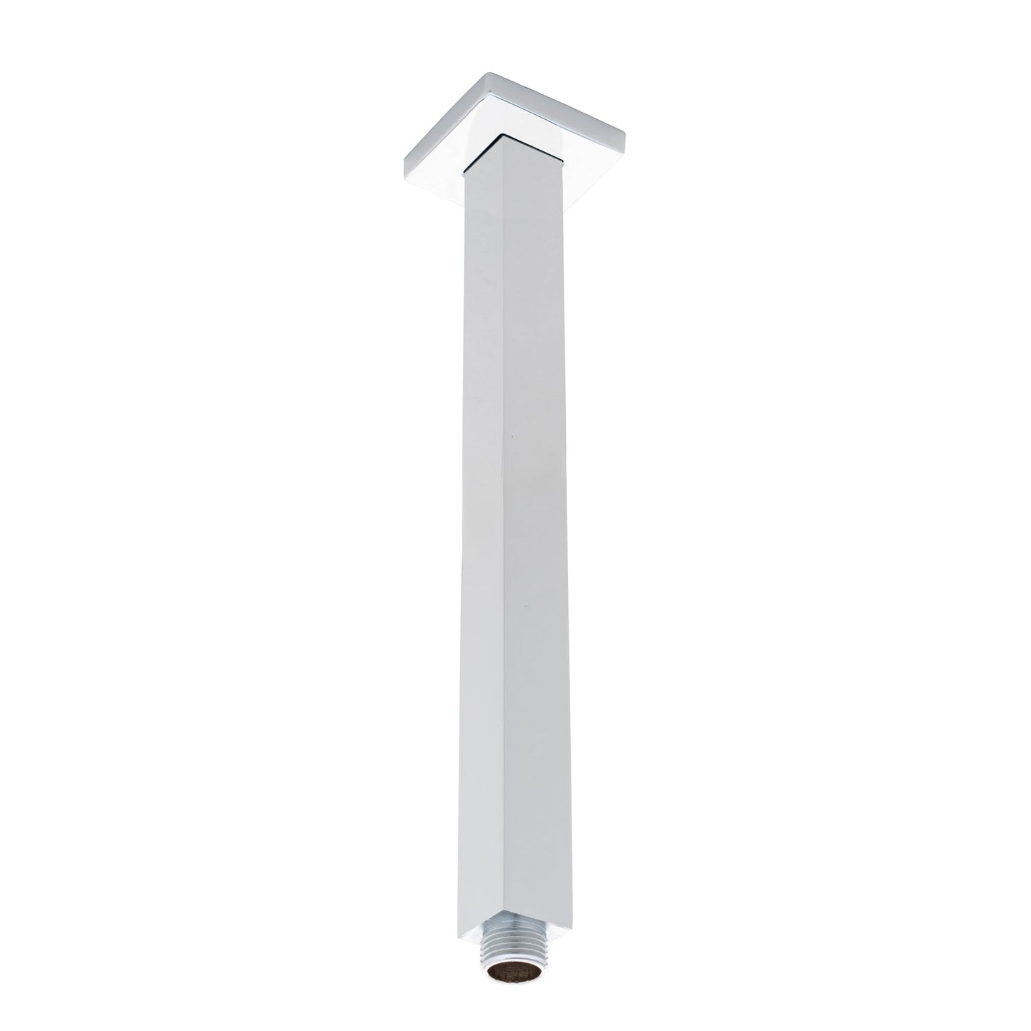 Square 300mm Shower Ceiling Dropper Arm, Polished Chrome