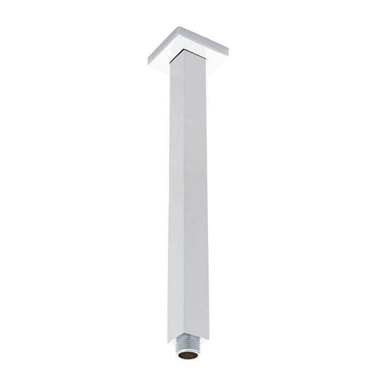 Square 300mm Shower Ceiling Dropper Arm, Polished Chrome