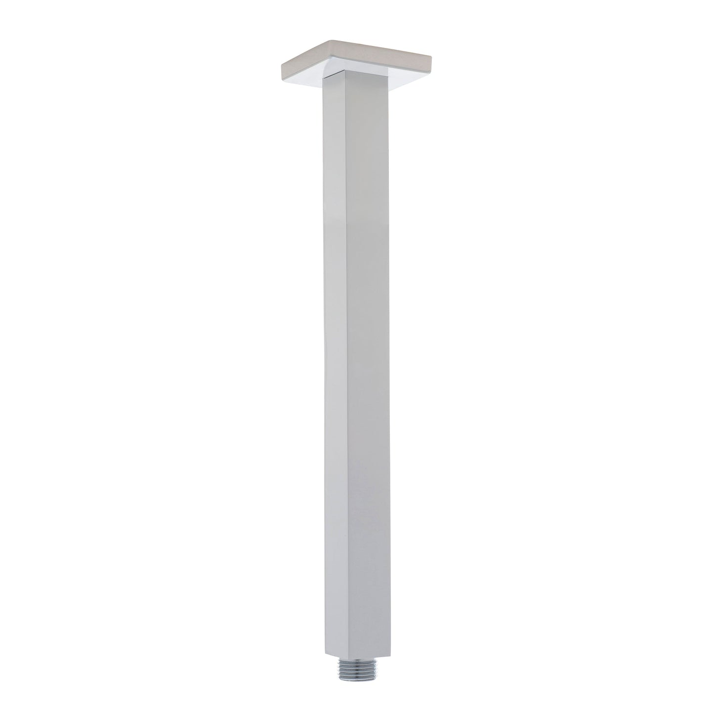 Square 300mm Shower Ceiling Dropper Arm, Polished Chrome