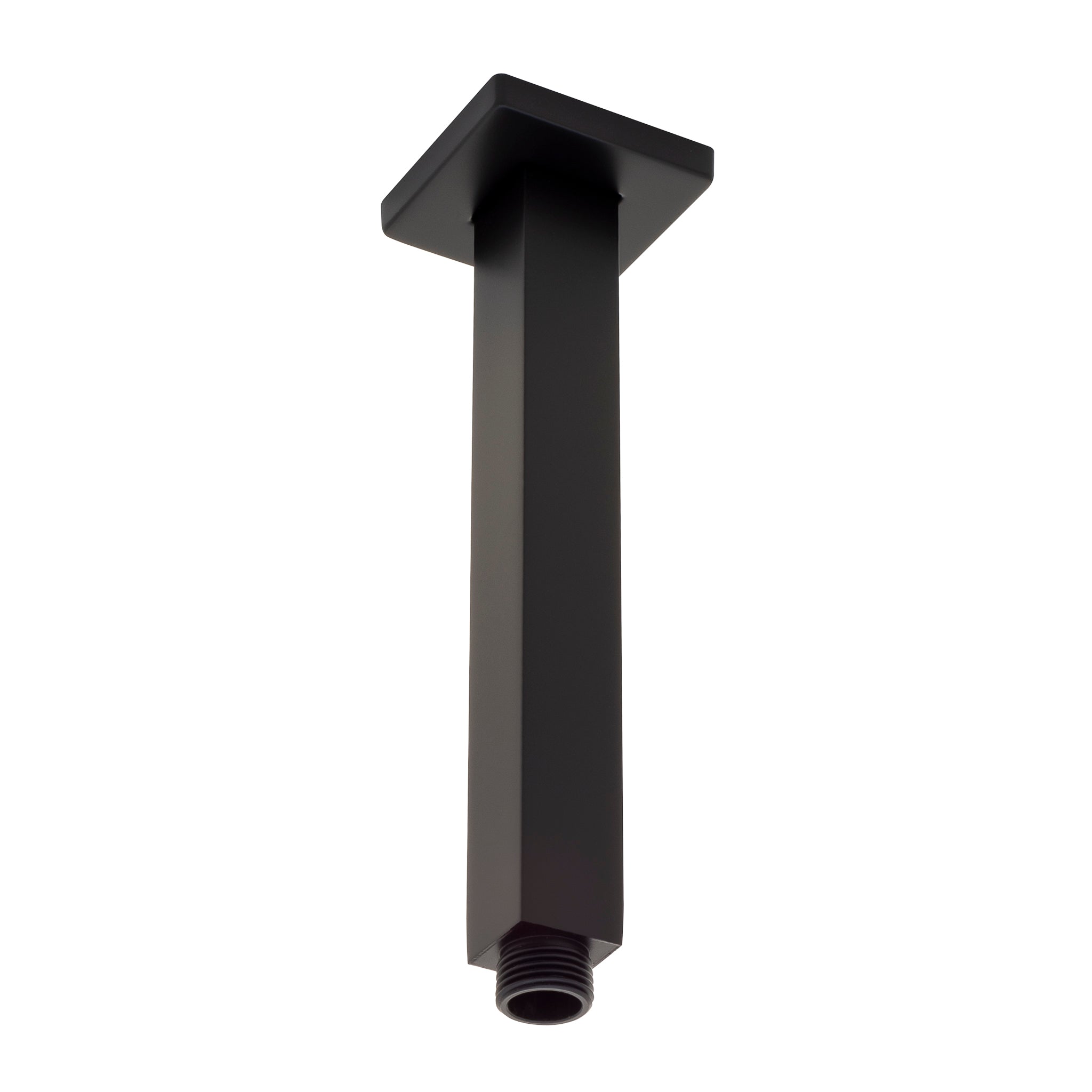 Square 200mm Shower Ceiling Dropper Arm, Matte Black – Enflair