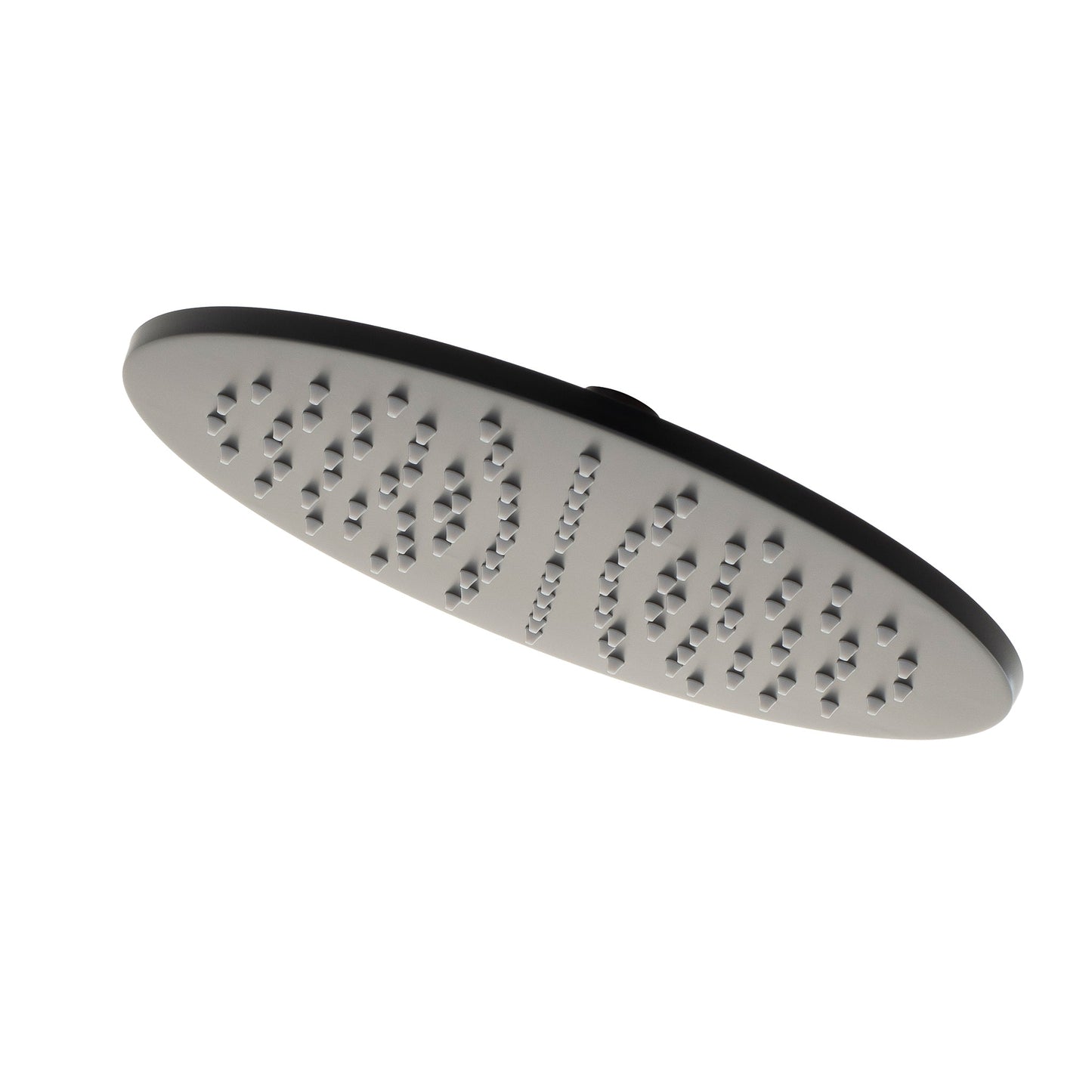 Round 250mm Stainless Steel Rain Shower Head, Matte Black