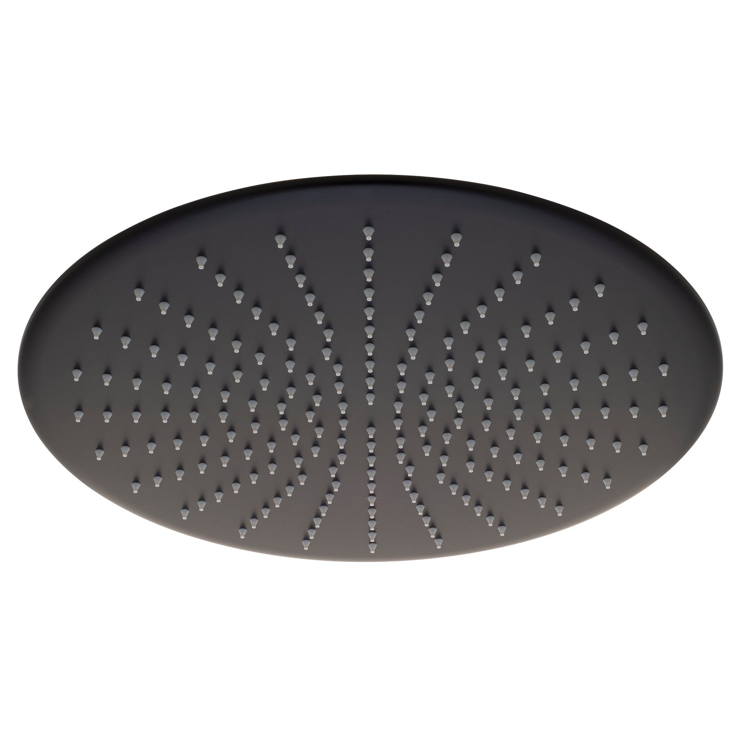 Round 400mm Stainless Steel Rain Shower Head, Matte Black