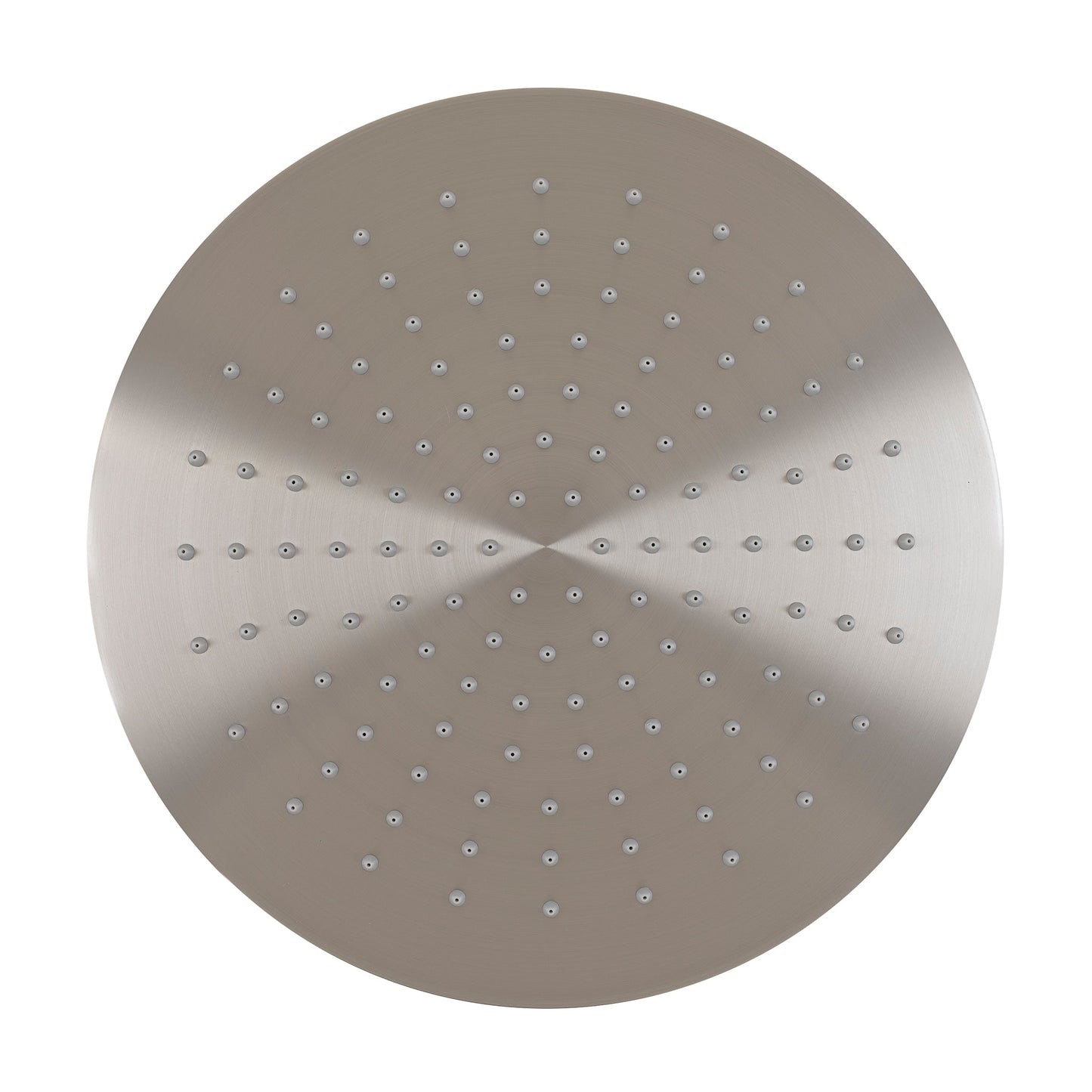 Round 300mm Stainless Steel Rain Shower Head, Brushed Nickel