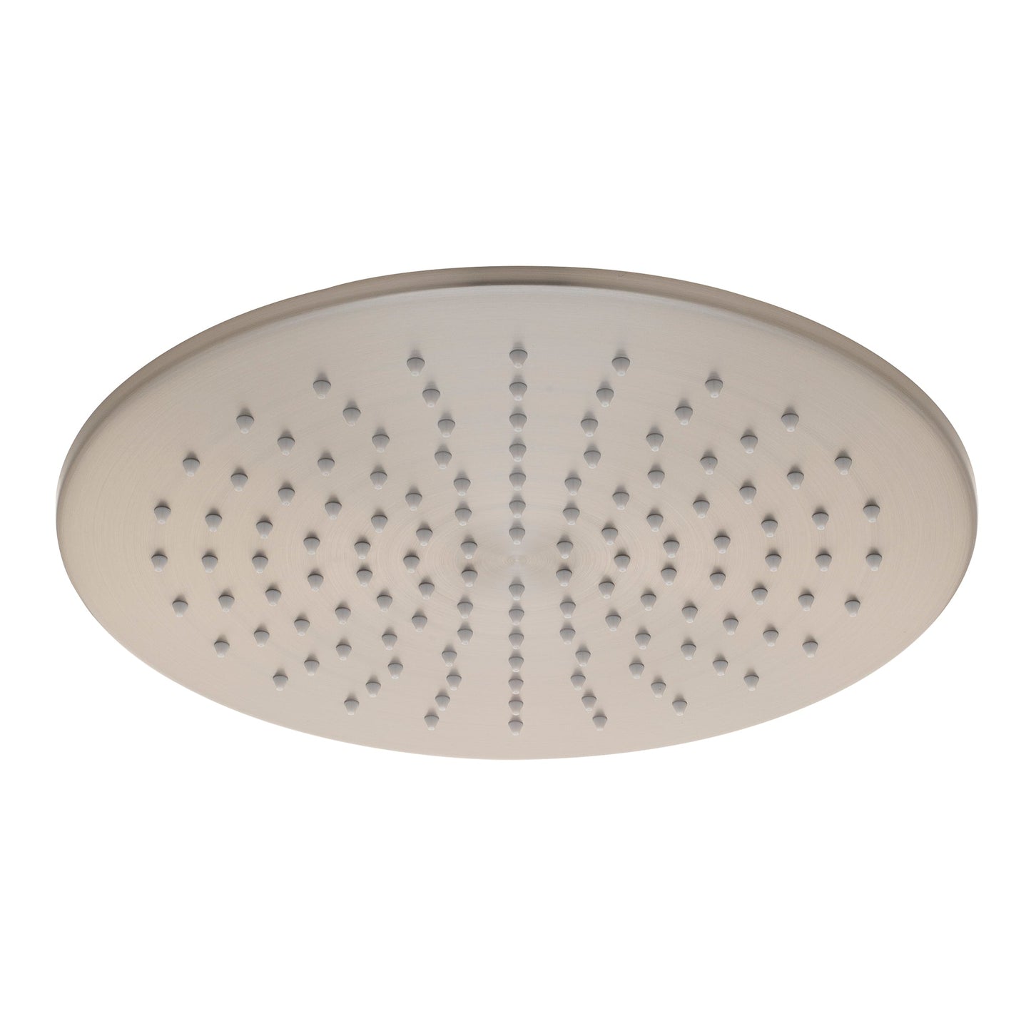 Round 300mm Stainless Steel Rain Shower Head, Brushed Nickel