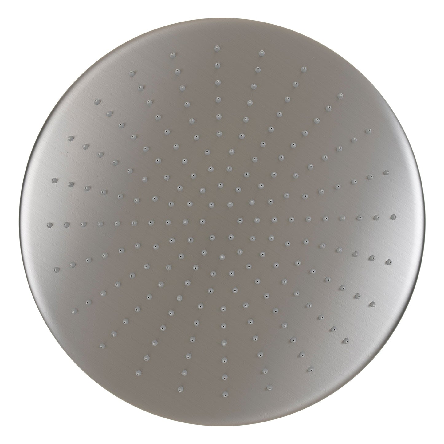 Round 400mm Stainless Steel Rain Shower Head, Brushed Nickel