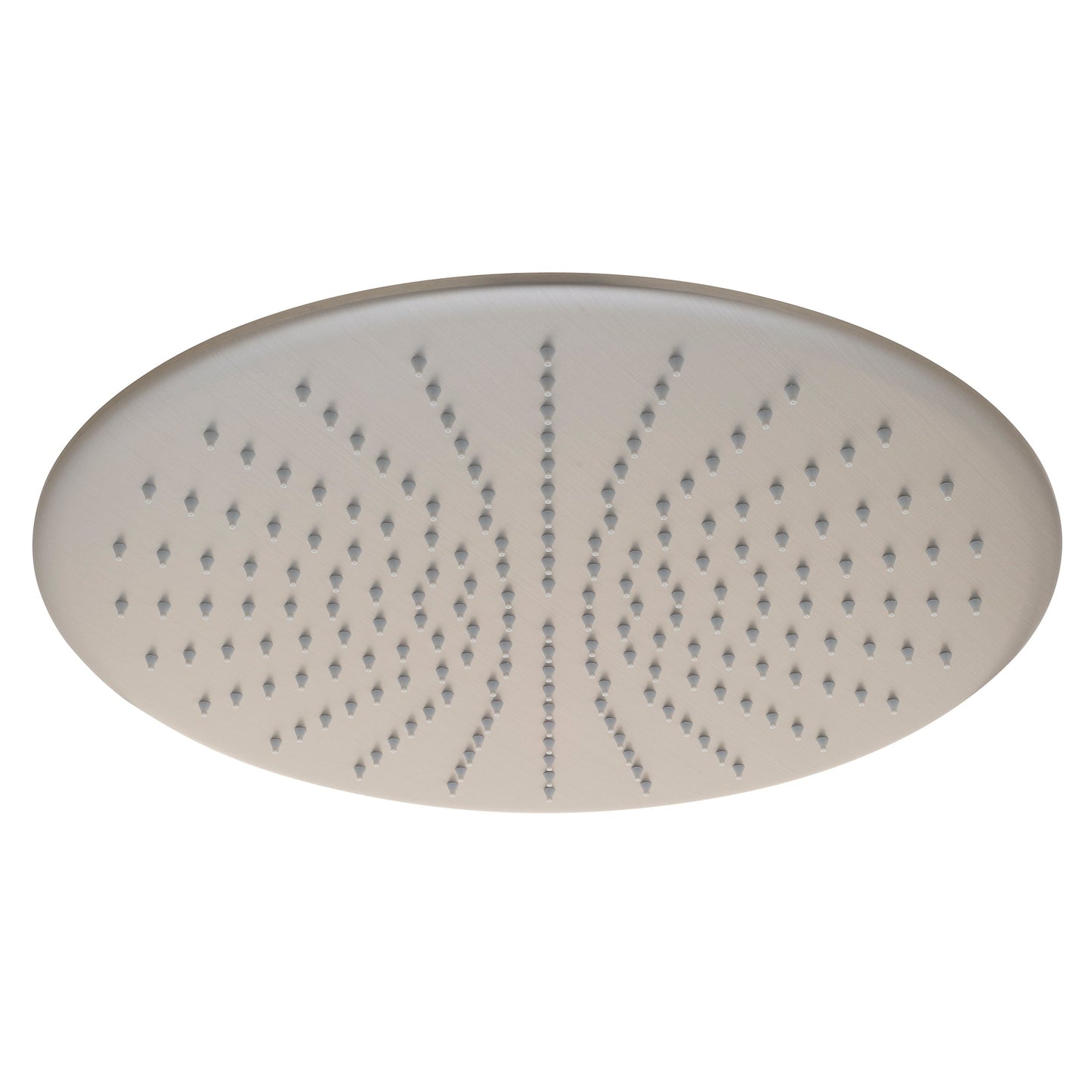 Round 400mm Stainless Steel Rain Shower Head, Brushed Nickel