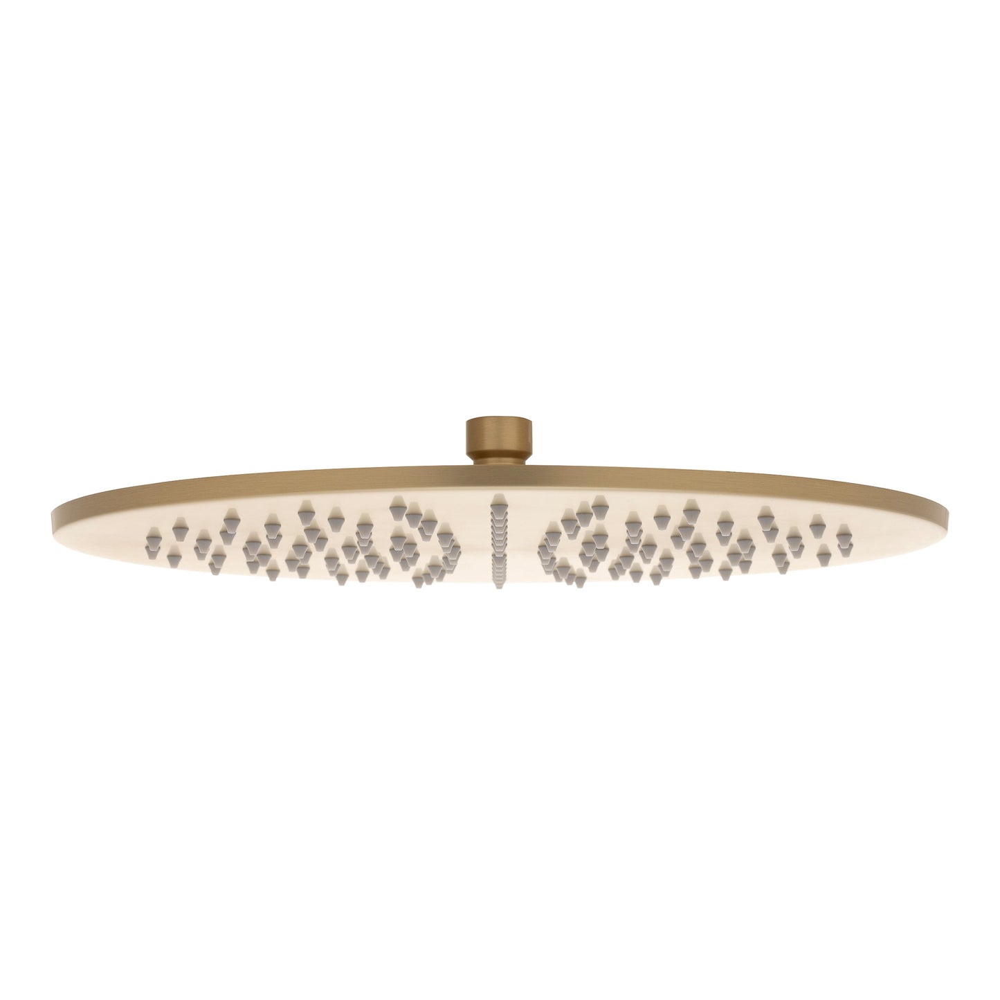 Round 300mm Stainless Steel Rain Shower Head, Brushed Brass (Gold)