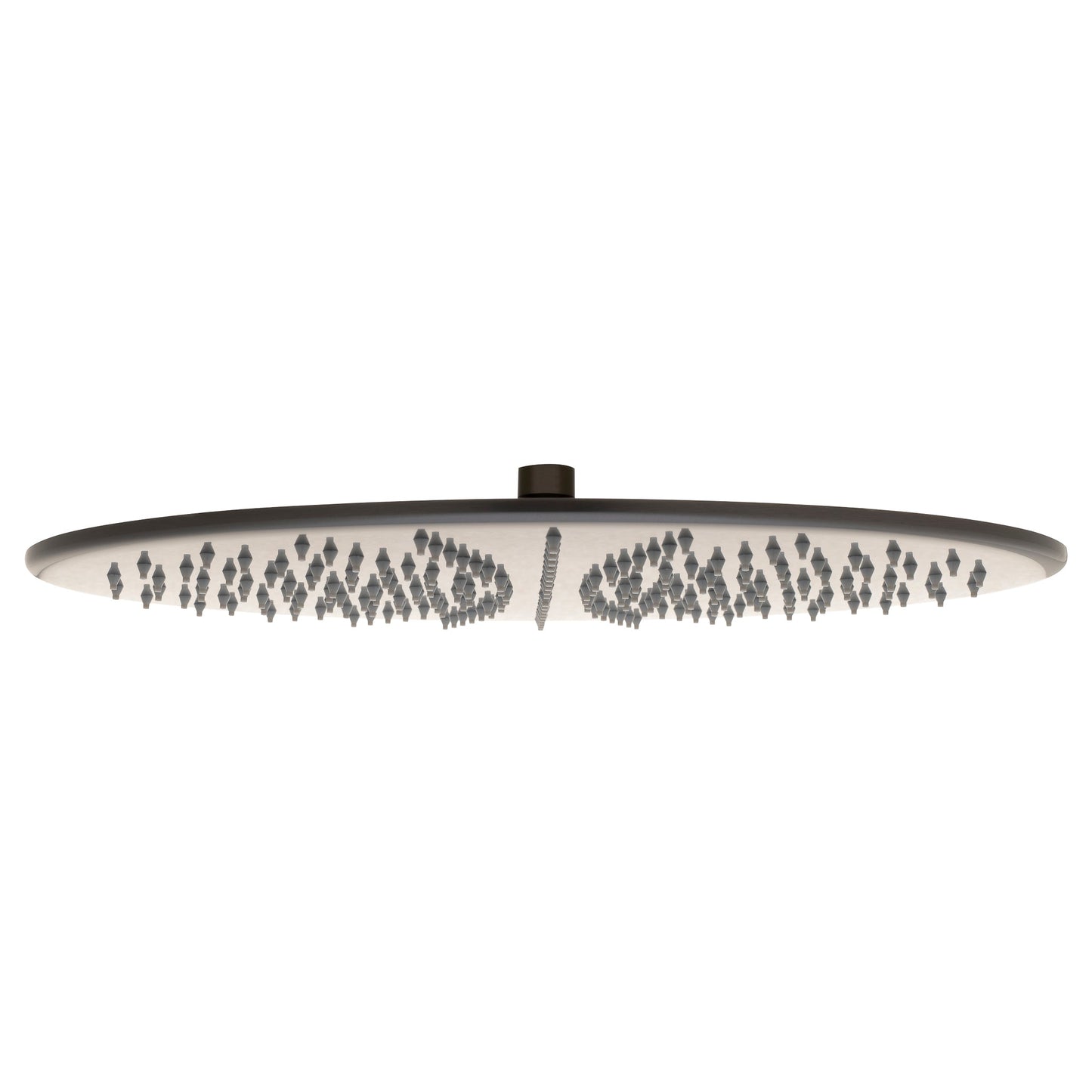 Round 400mm Stainless Steel Rain Shower Head, Brushed Gunmetal
