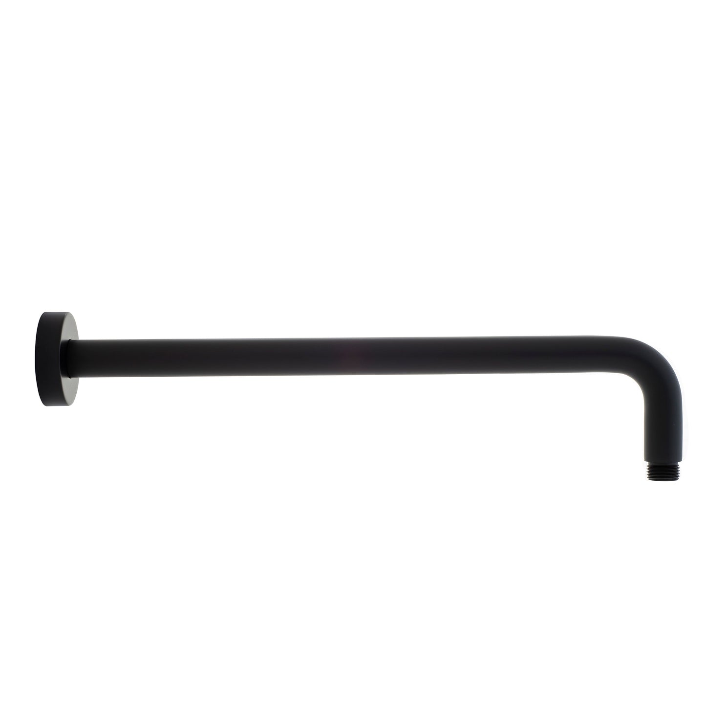 Round 400mm Shower Wall Arm, Matte Black