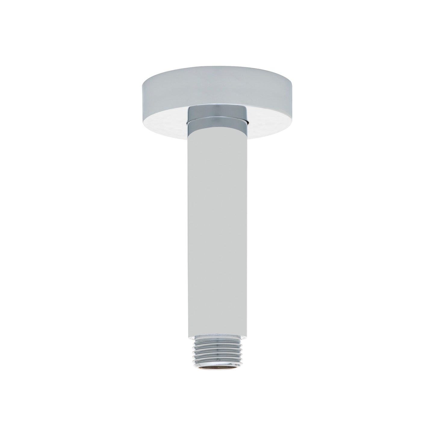 Round 100mm Shower Ceiling Dropper Arm, Polished Chrome