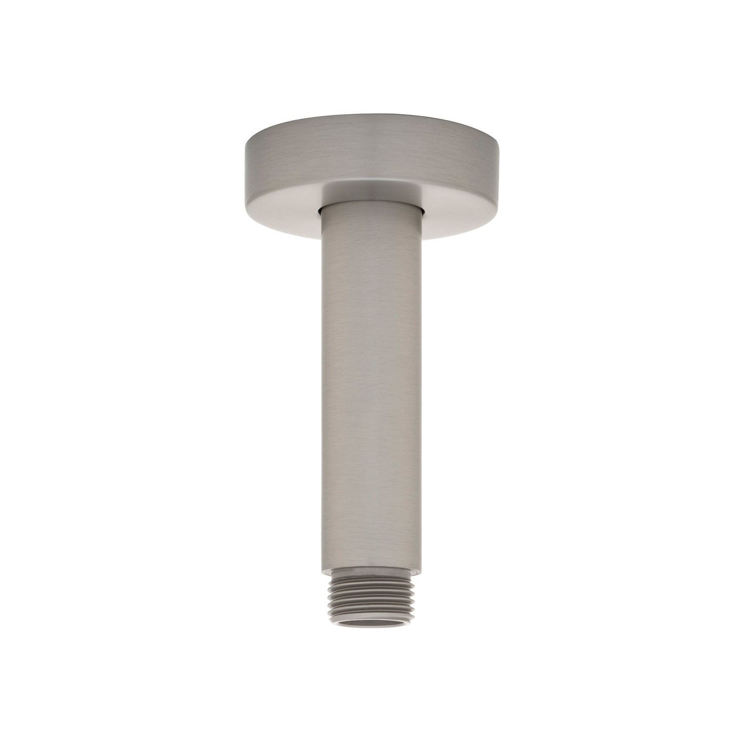 Round 100mm Shower Ceiling Dropper Arm, Brushed Nickel