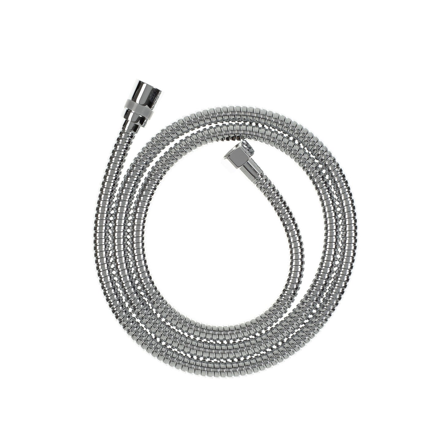 Tube Round Hand Shower on Rail, Polished Chrome