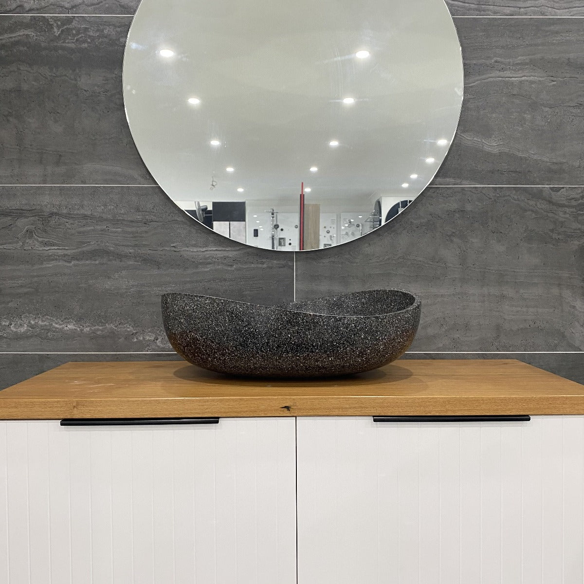 Circa Round 1000mm Frameless Mirror with Polished Edge