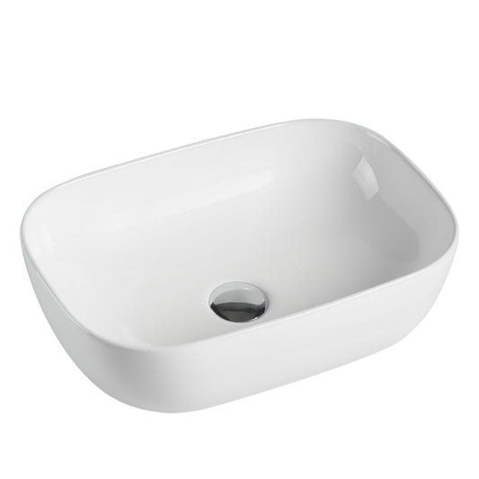 Julio 455mm x 325mm Above-Counter Basin, Gloss White