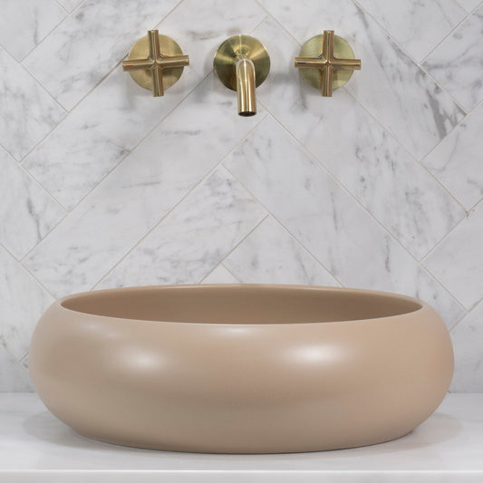 Disco Plus 415mm Above-Counter Basin, Matte Cappuccino