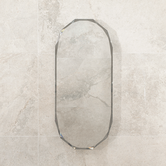 Classic Jewel 400mm x 900mm Shaving Cabinet Mirror, Matte White