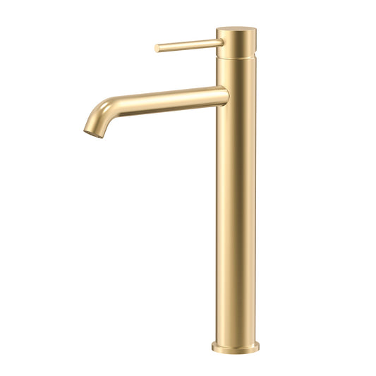 Profile III Extra Tall Basin Mixer, PVD Brushed Brass Gold