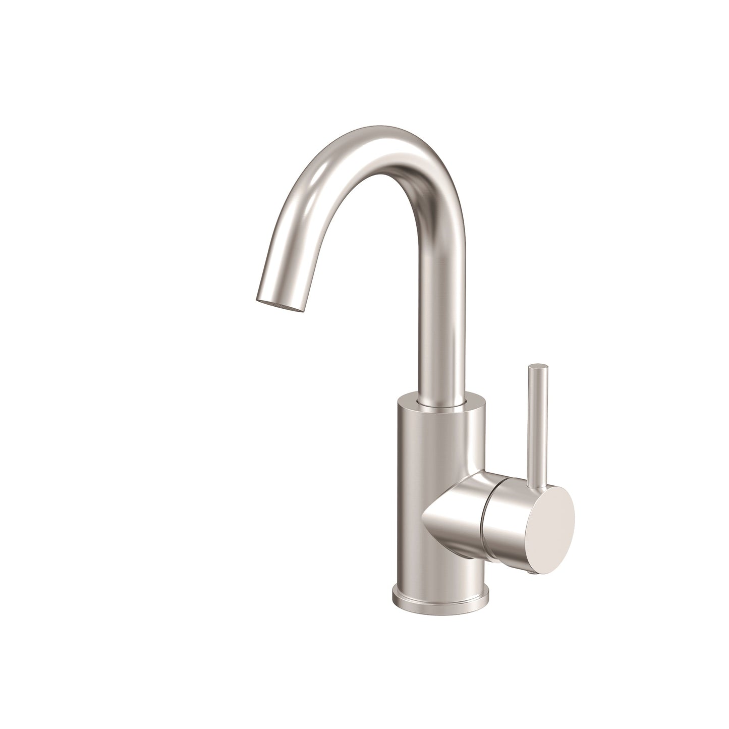 Profile III Swiveling Gooseneck Basin Mixer, Brushed SS Nickel