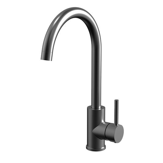 Profile III Gooseneck Sink Mixer, PVD Brushed Gunmetal