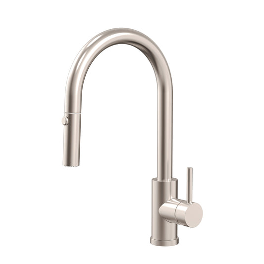 Profile III Gooseneck Kitchen Sink Mixer with Pull-Out, Brushed SS Nickel