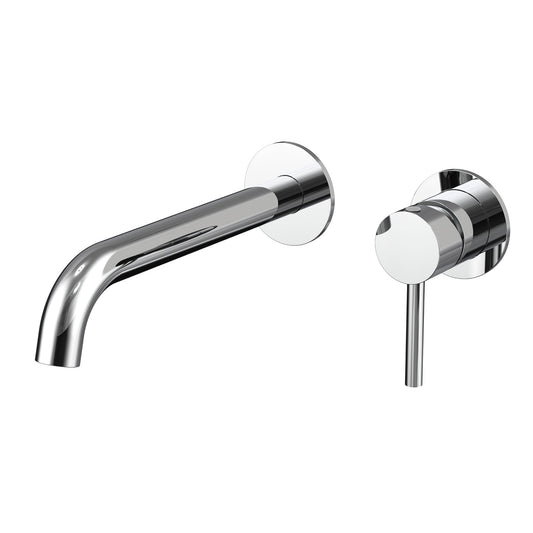 Profile III 220mm Basin/ Bath Wall Mixer Set, Polished Chrome