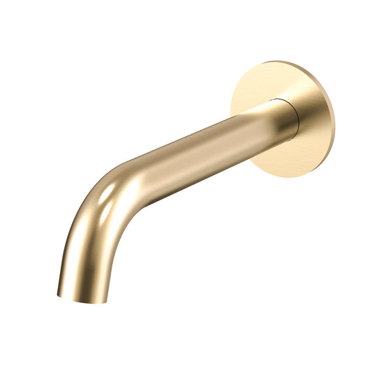 Profile III 180mm Basin/ Bath Wall Spout, PVD Brushed Brass Gold