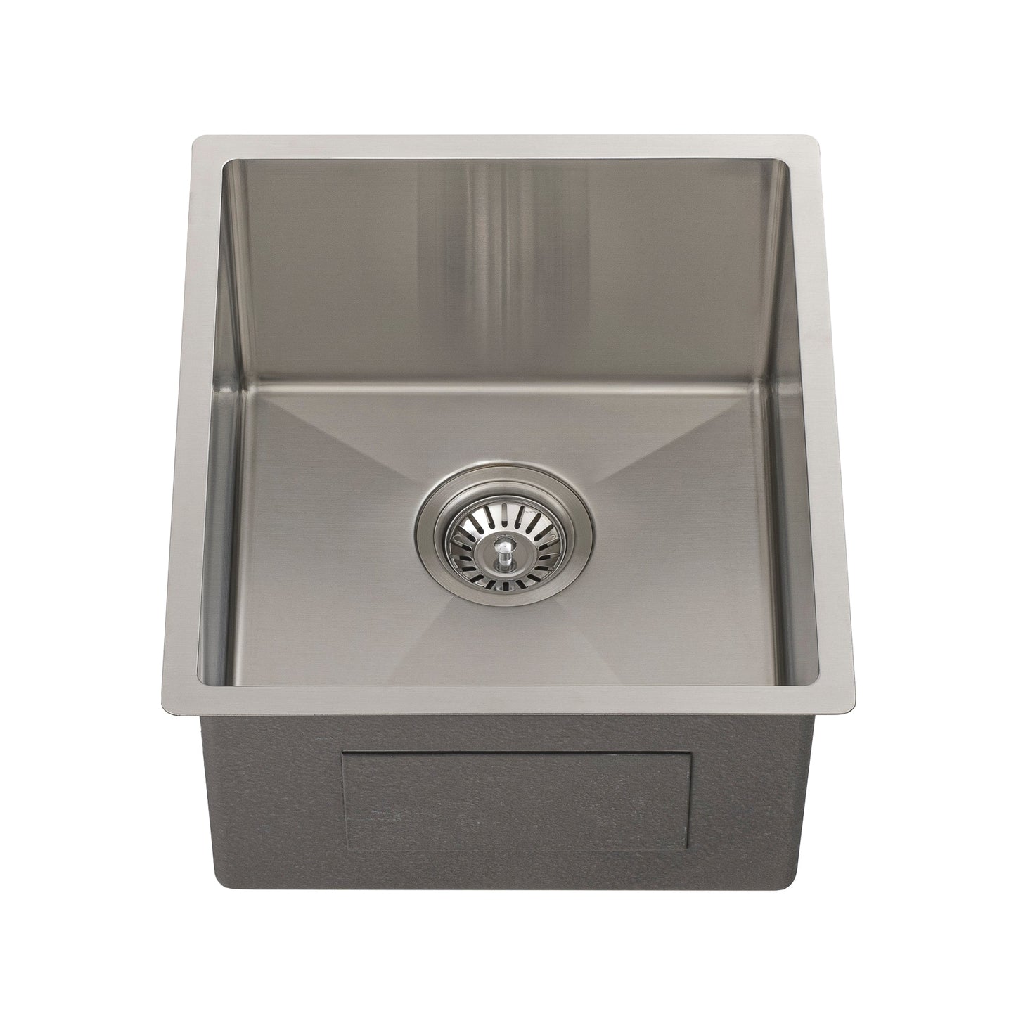 Retto II 390mm x 440mm x 230mm Stainless Steel Sink, Brushed Nickel Silver