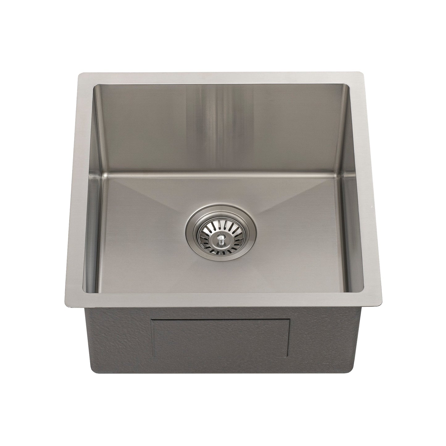 Retto II 450mm x 450mm x 230mm Stainless Steel Sink, Brushed Nickel Silver