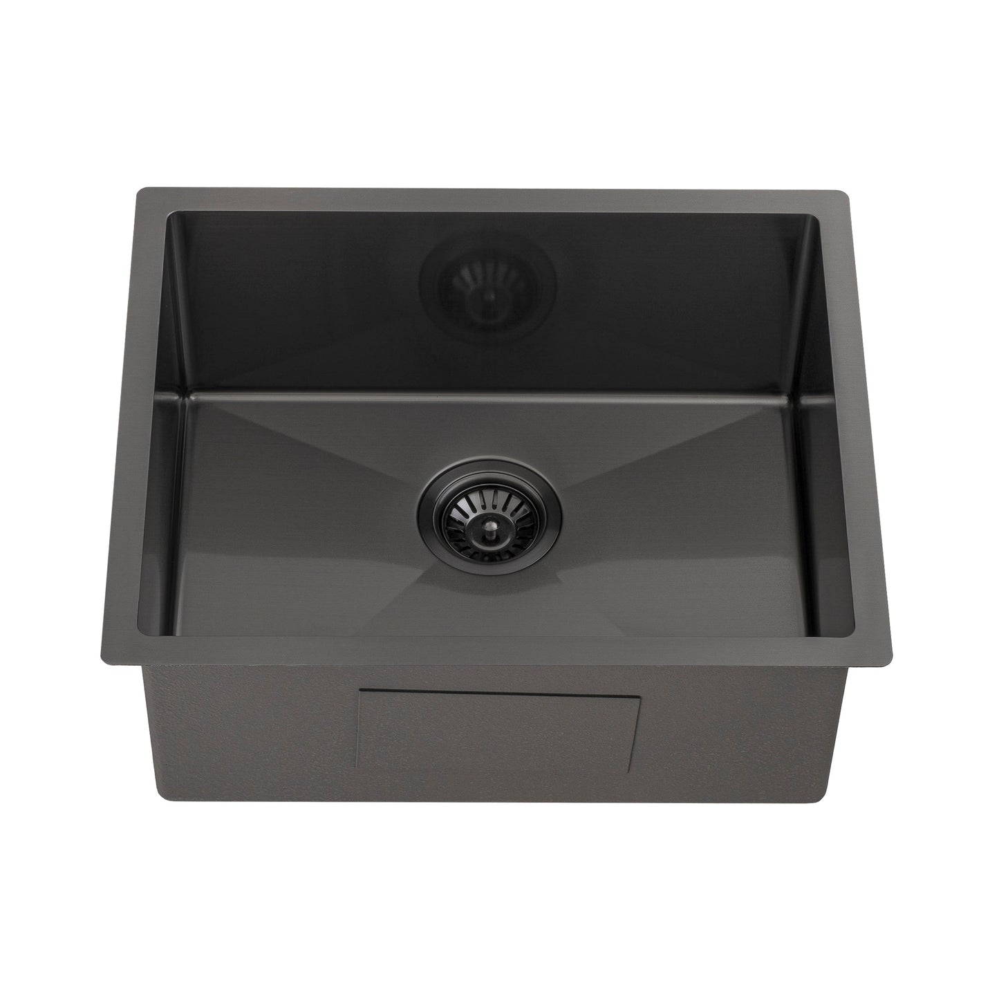 Retto II 550mm x 450mm x 230mm Stainless Steel Sink, Brushed Gunmetal Black