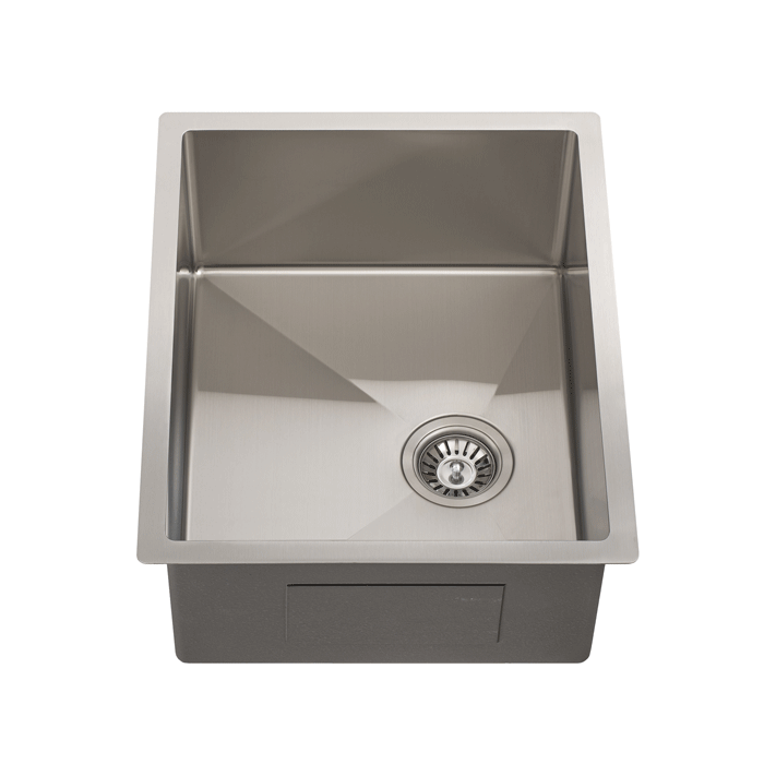 Retto II 550mm x 450mm x 230mm Stainless Steel Sink, Brushed Nickel Silver