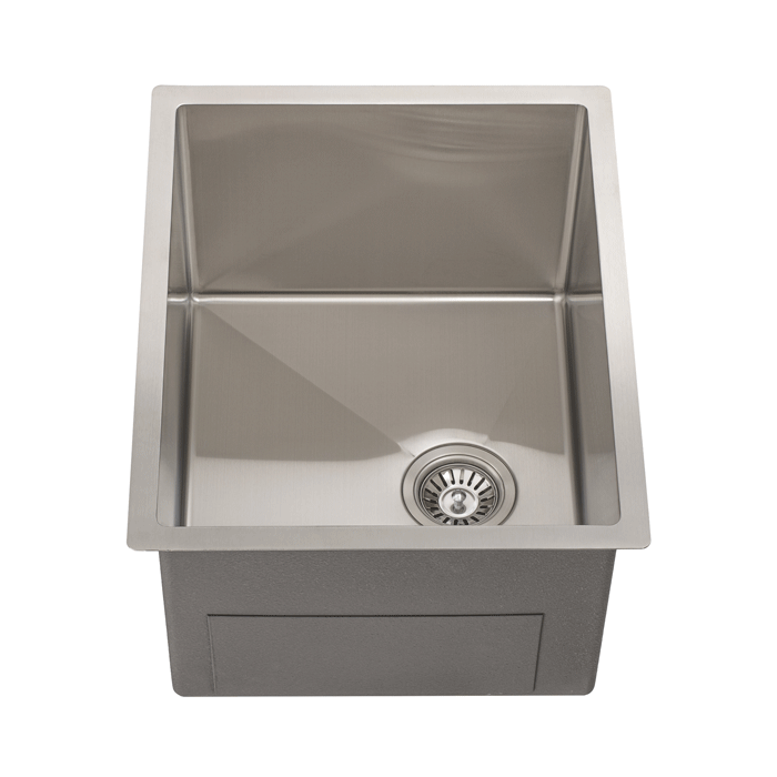 Retto II 550mm x 450mm x 300mm Extra Height Stainless Steel Sink, Brushed Nickel Silver