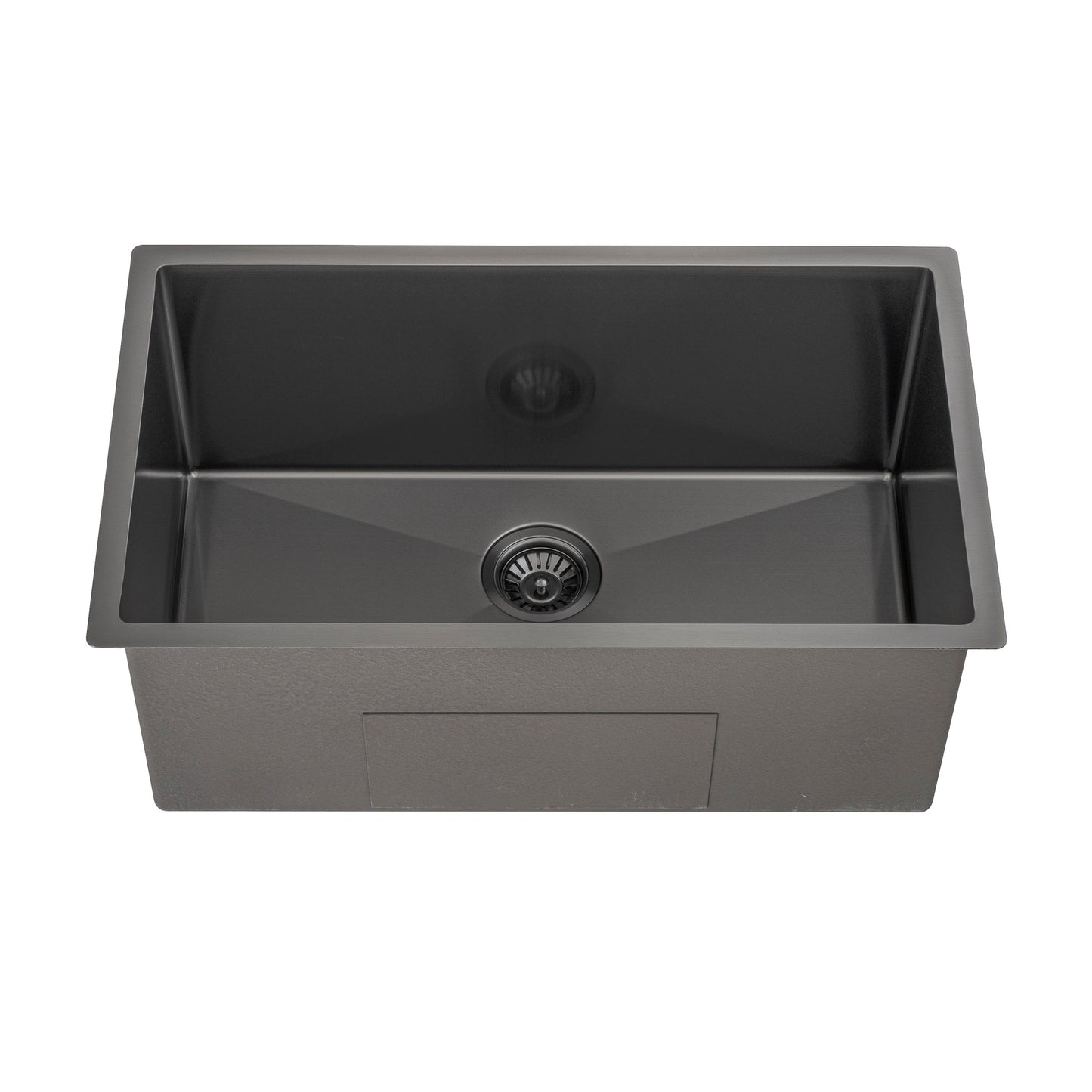 Retto II 750mm x 450mm x 300mm Extra Height Stainless Steel Sink, Brushed Gunmetal Black