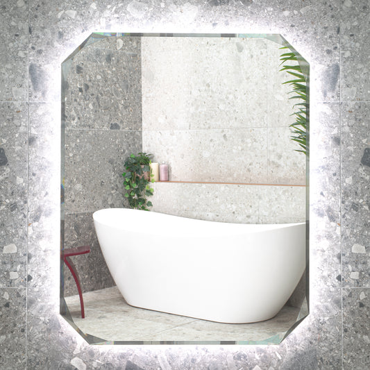 Radiant Jewel 800mm x 1000mm LED Backlit Mirror with Demister