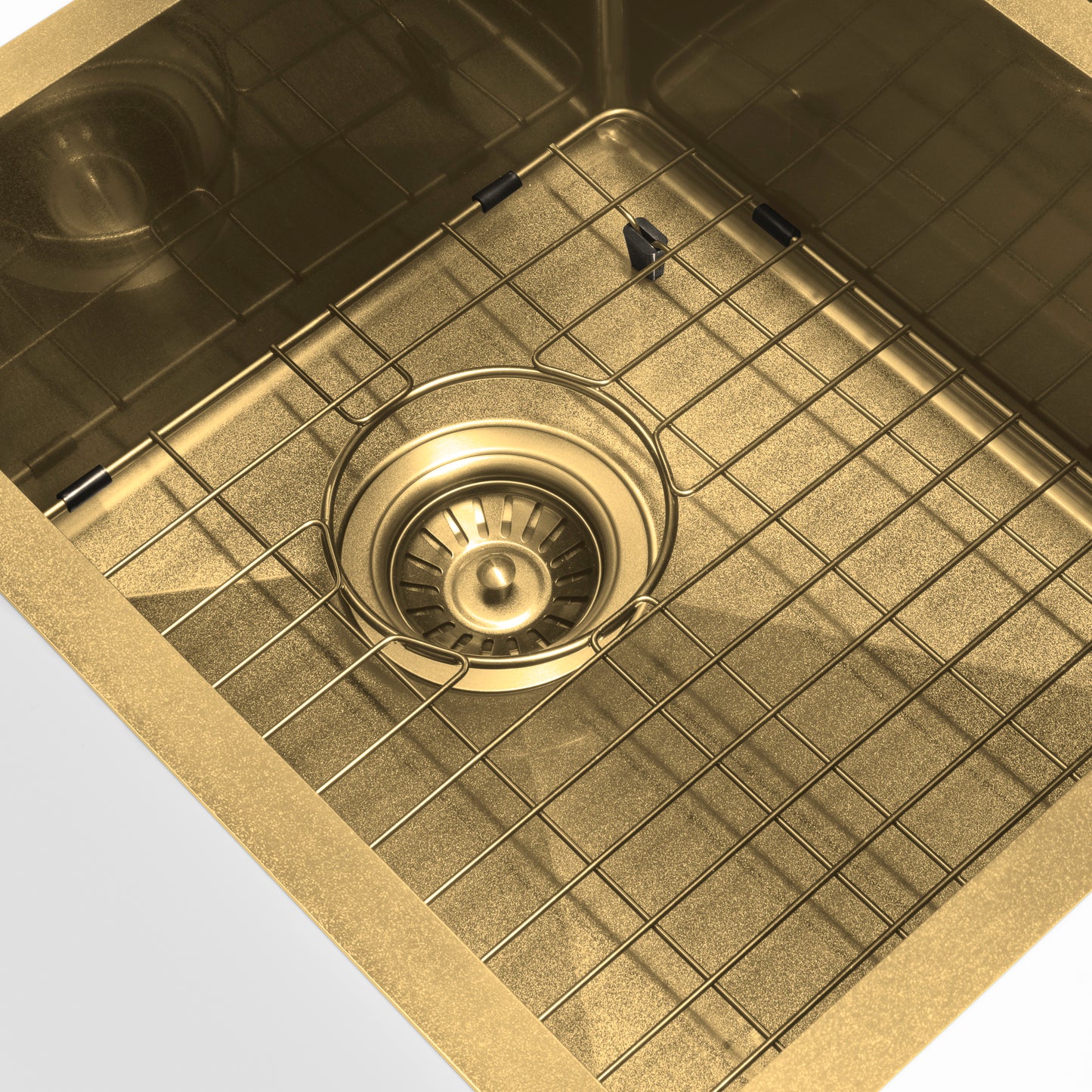 Retto 550mm x 450mm x 230mm Stainless Steel Sink | Brushed Brass (gold) |