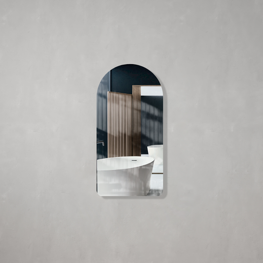 Arco Arch 400mm x 800mm Frameless Mirror with Polished Edge