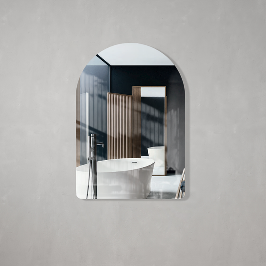 Arco Arch 700mm x 1000mm Frameless Mirror with Polished Edge