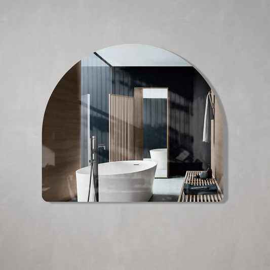 Arco Arch 1150mm x 1000mm Frameless Mirror with Polished Edge