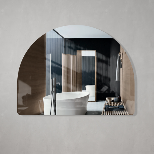 Arco Arch 1300mm x 1000mm Frameless Mirror with Polished Edge