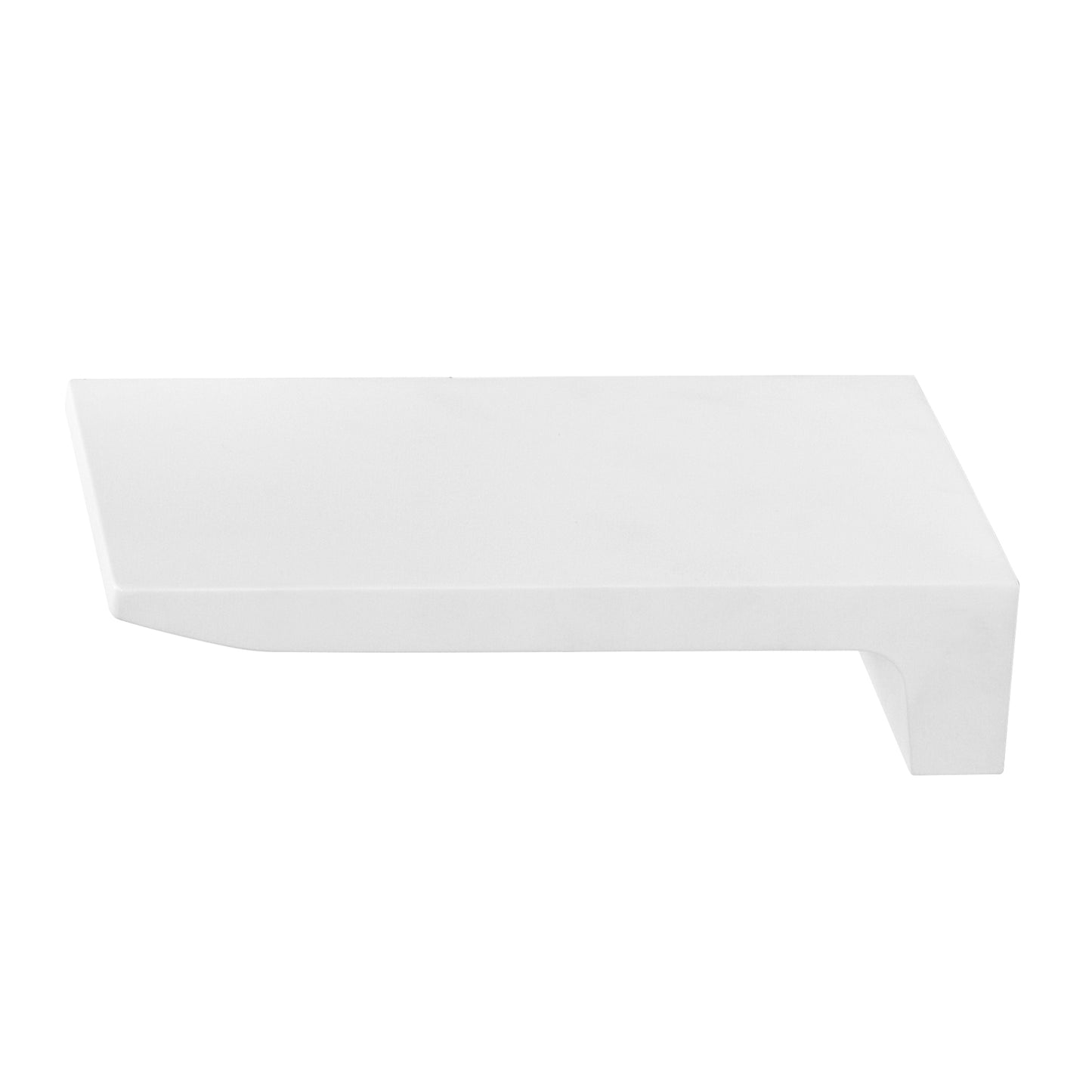 Seaspray Flat Waterfall Bath Spout | Matte White