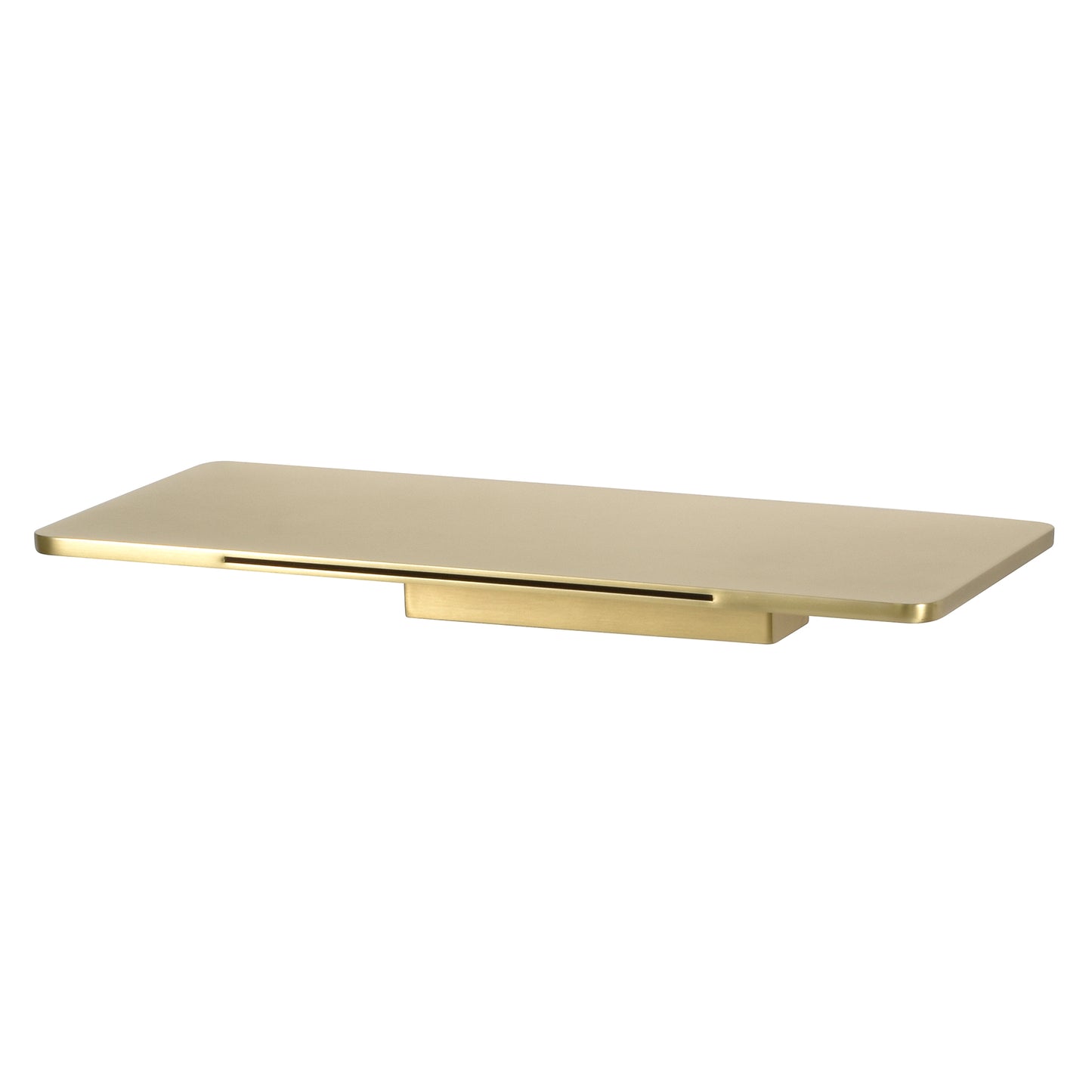 Cascada Shelf Waterfall Bath Spout | Brushed Brass (Gold)